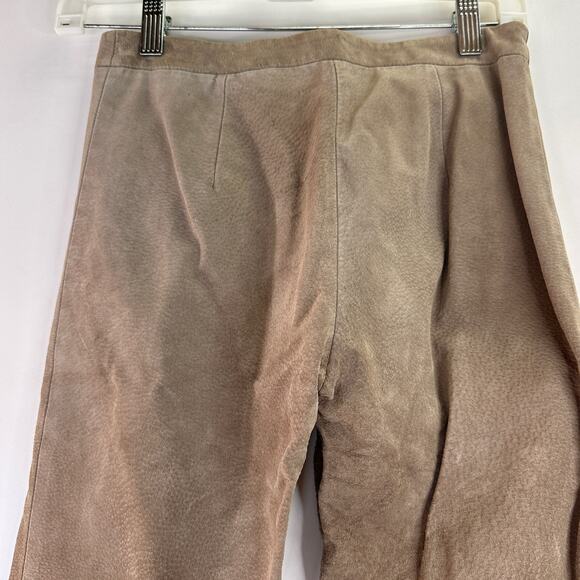 BCBGMaxAzria Women's Brown Leather Pants Size 0 - Picture 5 of 9